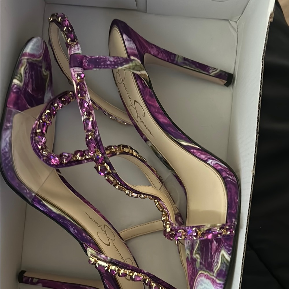 Jessica Simpson Elegant Purple Women's Heels